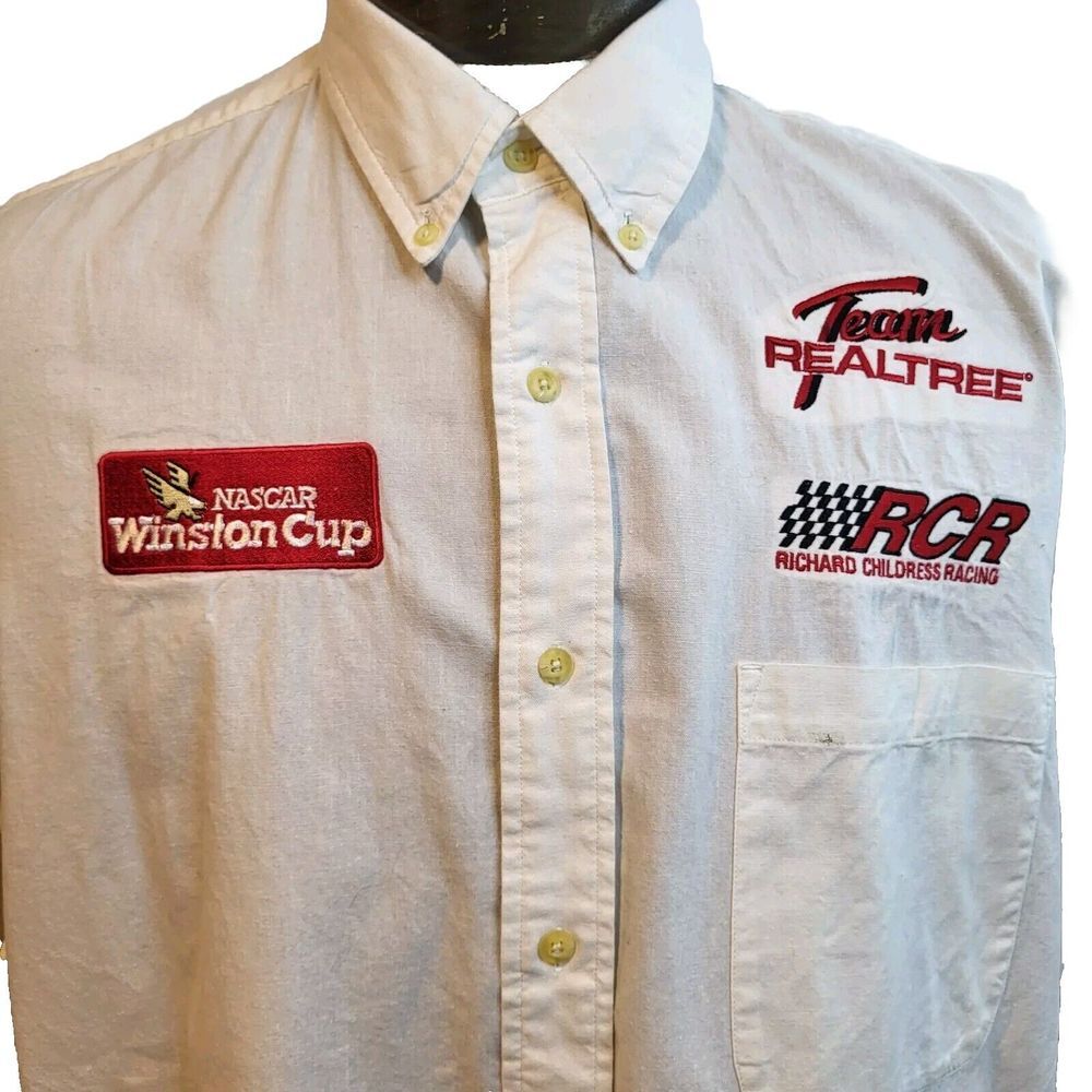 Eddie Bauer Shirt Mens XL Wintson Cup Richard Childress Racing Long‎ Sleeve 90s